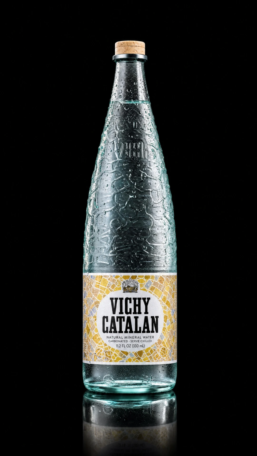 Vichy Catalan in a glass bottle