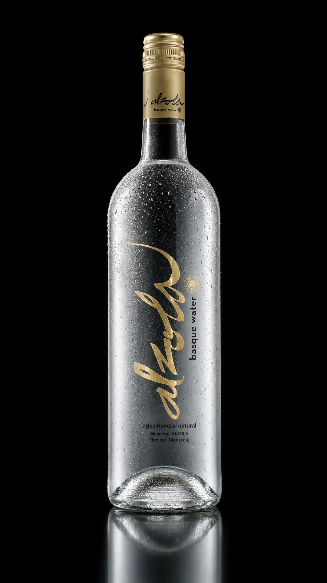 Alzoa in a glass bottle