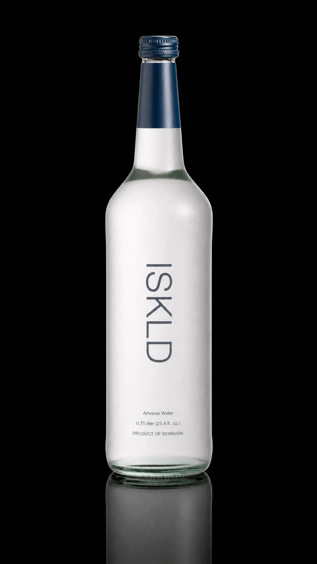 ISKLD in a glass bottle