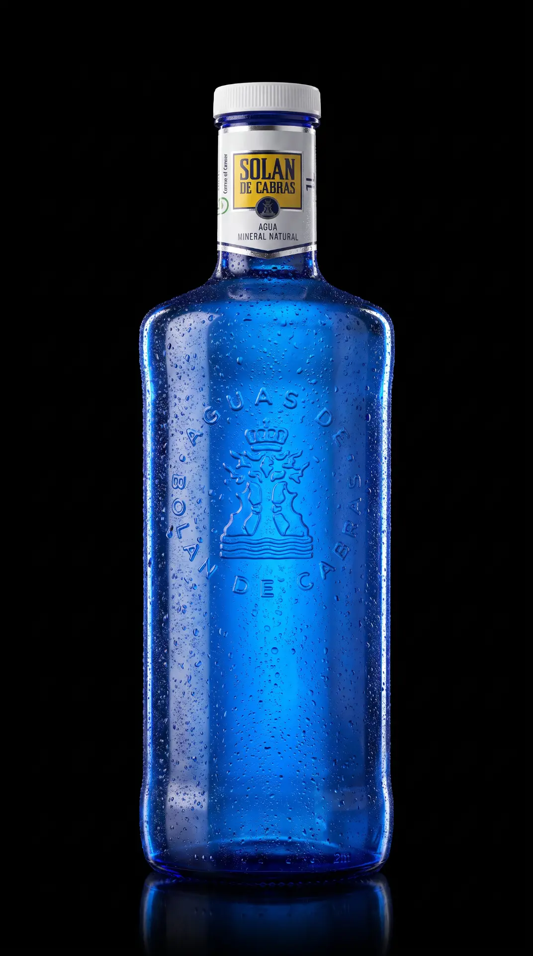 Solán de Cabras in a glass bottle