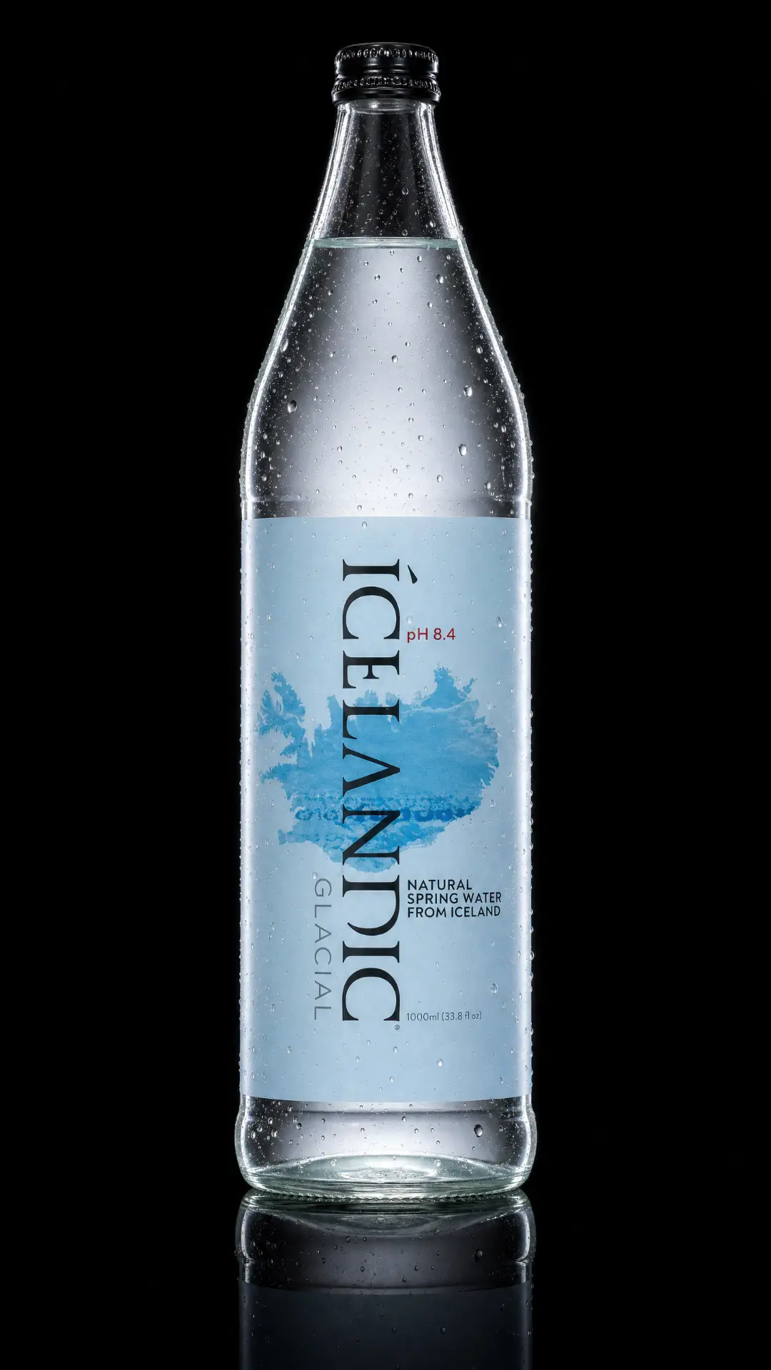 ÍCELANDIC in a glass bottle