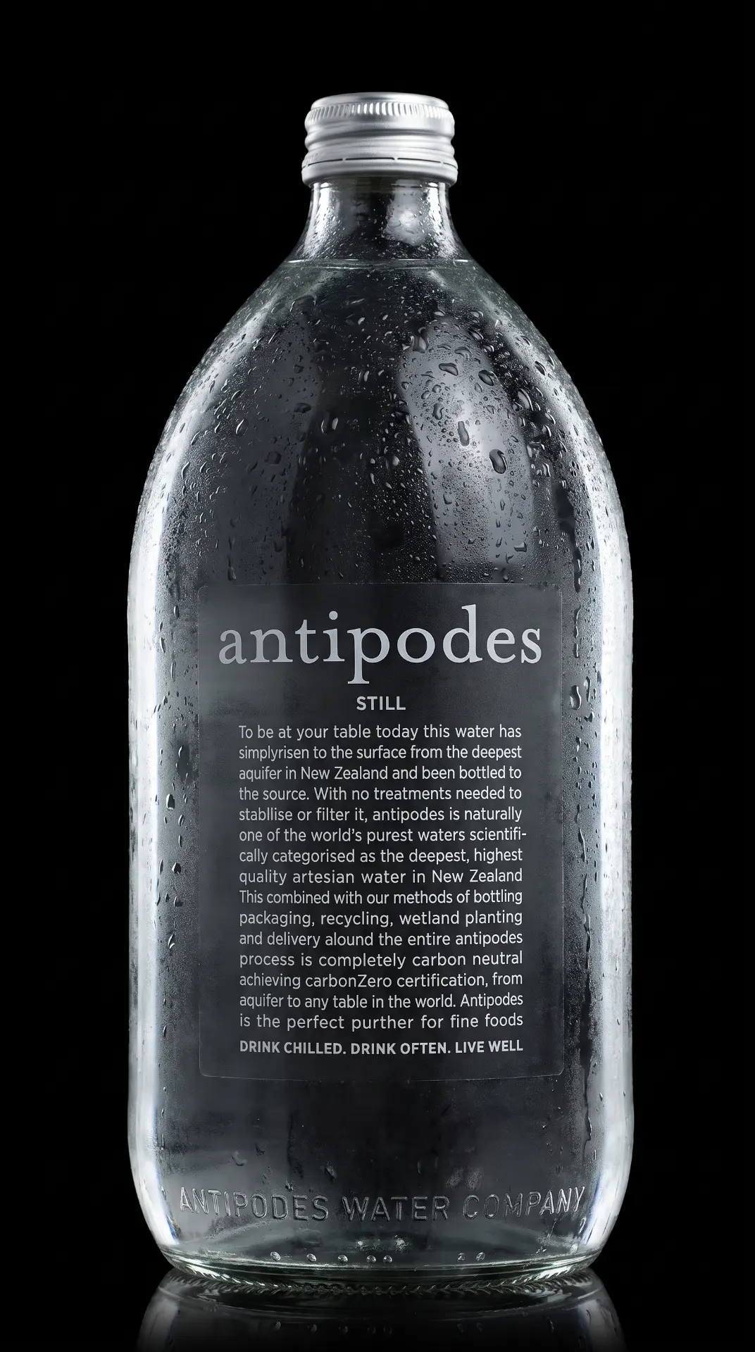 Antipodes in a glass bottle