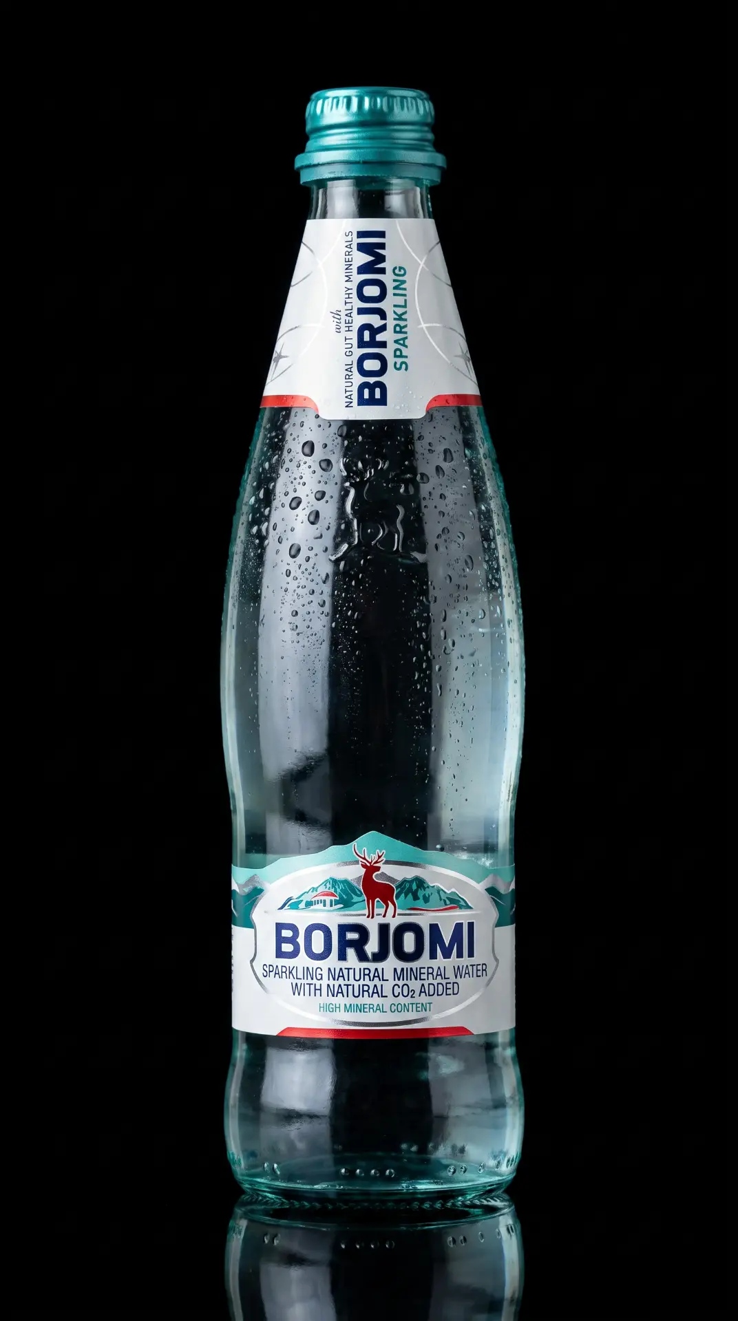 Borjomi in a glass bottle