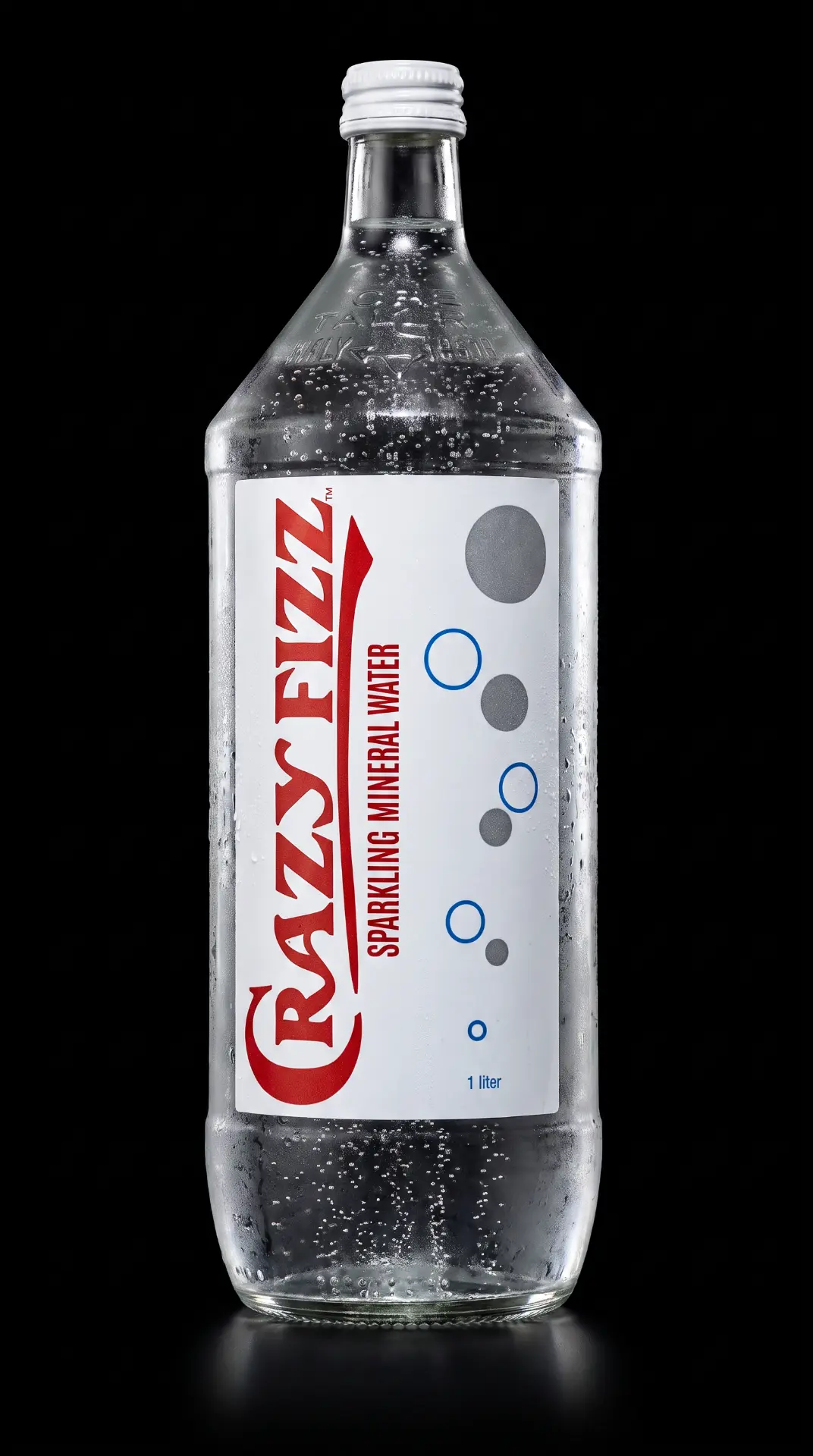 Crazy Fizz in a glass bottle
