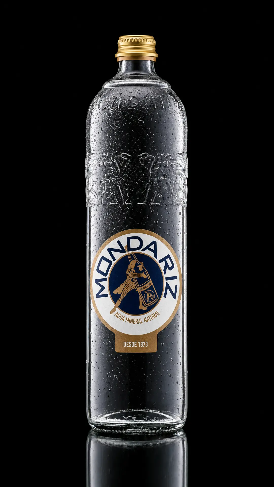 Mondariz in a glass bottle